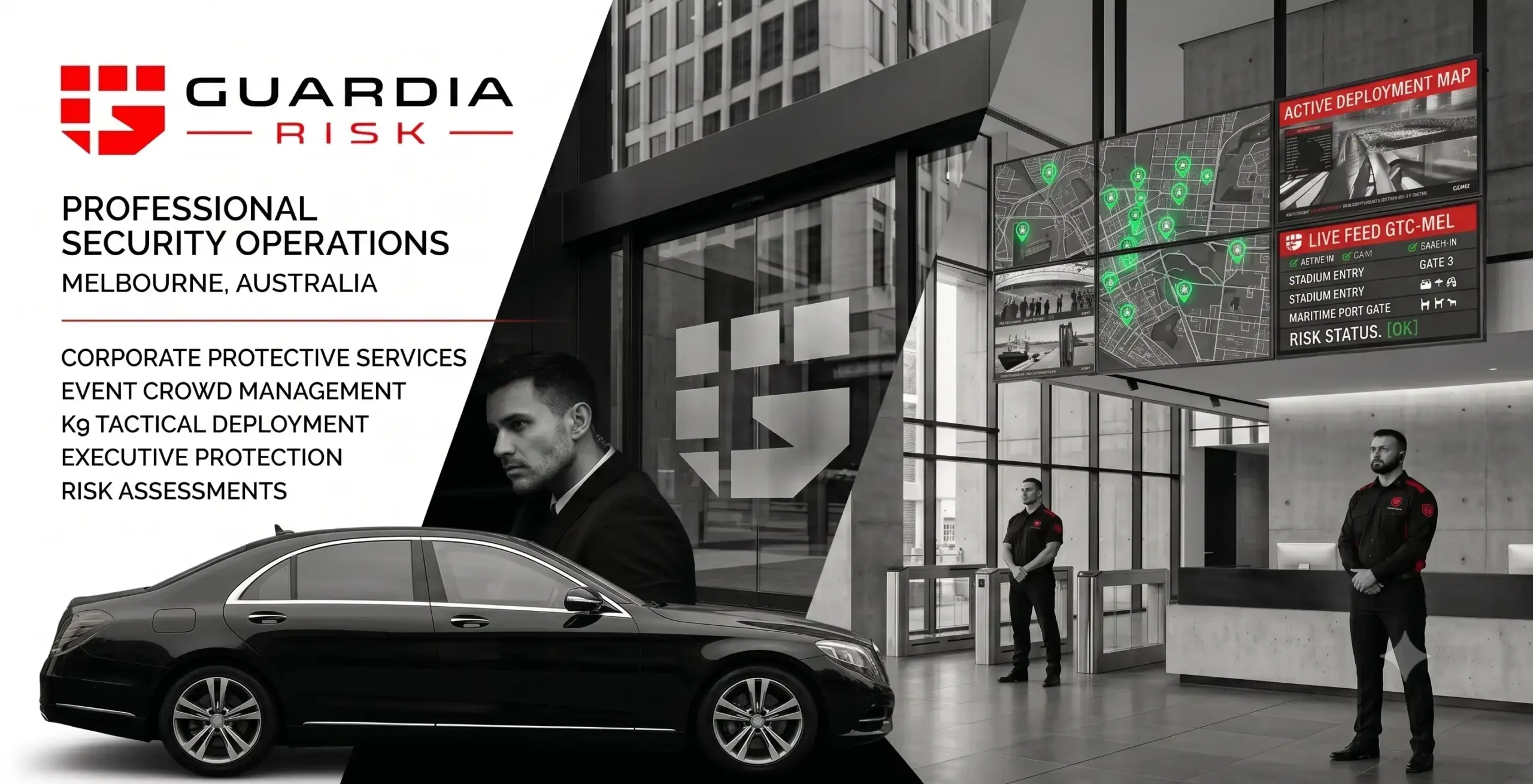 Guardia Risk professional security guard company operations Melbourne